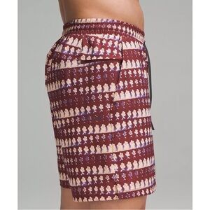 Lululemon Pool Shorts in Island Bloom Date Brown Multi